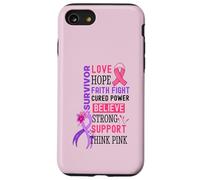 Supporto per il cancro al seno nastro rosa mese di sensibilizzazione di ottobre Custodia per iPhone SE (2020) / 7/8