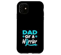 Supporto per il cancro cervicale del papà di un guerriero Custodia per iPhone 11