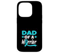 Supporto per il cancro cervicale del papà di un guerriero Custodia per iPhone 14 Pro