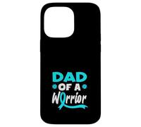 Supporto per il cancro cervicale del papà di un guerriero Custodia per iPhone 14 Pro Max