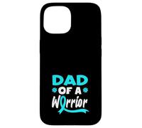 Supporto per il cancro cervicale del papà di un guerriero Custodia per iPhone 15