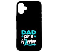 Supporto per il cancro cervicale del papà di un guerriero Custodia per iPhone 16 Plus