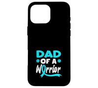 Supporto per il cancro cervicale del papà di un guerriero Custodia per iPhone 16 Pro Max