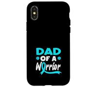 Supporto per il cancro cervicale del papà di un guerriero Custodia per iPhone X/XS