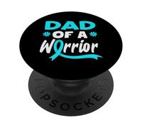 Supporto per il cancro cervicale del papà di un guerriero PopSockets PopGrip Adesivo