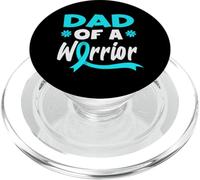 Supporto per il cancro cervicale del papà di un guerriero PopSockets PopGrip per MagSafe