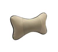 Supporto per il Collo Copri poggiatesta per auto, in pelle traspirante, di sicurezza, universale, per poggiatesta e collo, adatto per cuscino imbottito. Cuscino collo(Beige)