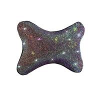 Supporto per il Collo Cuscino per il collo con strass Hotfix per auto, fascia decorativa rosa e rossa con diamanti Cuscino collo([Color Diamond] 1)