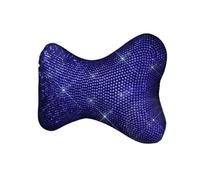 Supporto per il Collo Cuscino per il collo con strass Hotfix per auto, fascia decorativa rosa e rossa con diamanti Cuscino collo([Blue Diamond] 1)