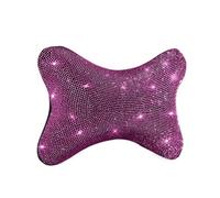 Supporto per il Collo Cuscino per il collo con strass Hotfix per auto, fascia decorativa rosa e rossa con diamanti Cuscino collo([Pink Diamond] 1)