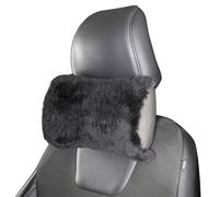 Supporto per il collo Mila in pelle di agnello nero