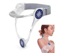 Supporto per il collo regolabile, collare cervicale, dispositivo di trazione portatile per collo, barella per collo, correzione della postura per donne e uomini, sollievo dalla pressione della colonna