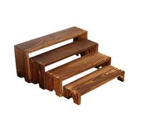 Supporto per il display in legno 4 set Rustic Cupcake | Presentazione Stand per dessert Decorazione del profumo | Organizzatore per la scrivania da cucina da tavolo | Scaffali decorativi per il