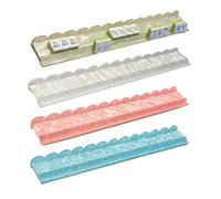 Supporto per il Mahjong - 4 Supporti Antiscivolo Dotati di Spingitori,Supporti Per Tessere Da Mahjong Lunghi 44,2 Centimetri - Per Partite A Casa, Gioco Da Tavolo, Pratica Ed Esposizione Del Giocatore