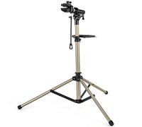 Supporto per il montaggio della bicicletta con vassoio magnetico per attrezzi, carico fino a 60 libbre, in lega di alluminio, regolabile in altezza, pieghevole e testa di serraggio girevole a 360°