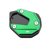 Supporto per Il Piede Piastra Allargata per Supporto Laterale del Piede del Telaio per Moto per K&awasaki per Ninja ZX6R ZX10R ZX-6R ZX-10R Zx6r Zx10r 2017-2025(Green-A)
