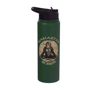 Supporto per il recupero della mediazione della sobrietà della scimmia Namastay Sobriety Stainless Steel Insulated Water Bottle