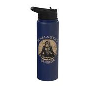 Supporto per il recupero della mediazione della sobrietà della scimmia Namastay Sobriety Stainless Steel Insulated Water Bottle