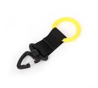 Supporto per il secondo stadio con cinturino in silicone e clip a scatto girevole per connessione BCD (giallo)