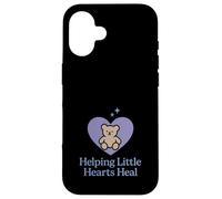 Supporto per il trauma dei cuori curativi del consigliere del dolore dei bambini Custodia per iPhone 16