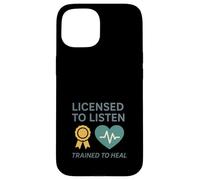 Supporto per il trauma dei cuori curativi del consigliere del dolore dei bambini Custodia per iPhone 15