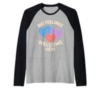 Supporto per il trauma dei cuori curativi del consigliere del dolore dei bambini Maglia con Maniche Raglan