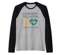 Supporto per il trauma dei cuori curativi del consigliere del dolore dei bambini Maglia con Maniche Raglan