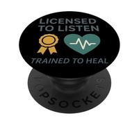 Supporto per il trauma dei cuori curativi del consigliere del dolore dei bambini PopSockets PopGrip Adesivo
