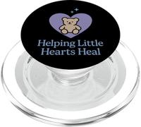 Supporto per il trauma dei cuori curativi del consigliere del dolore dei bambini PopSockets PopGrip per MagSafe