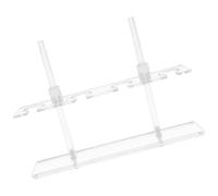 Supporto per Imbuto da Laboratorio a 4 Fori, 250 Ml Acrilico | Trasparenza Elevata, Altezza Regolabile, Base Stabile, Adatto a Vetreria e Imbuto Separatore