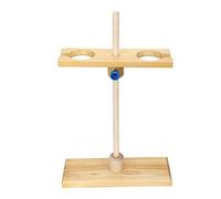 Supporto per Imbuto separatore in Legno a 2 Fori Supporto per Imbuto Regolabile in Altezza per Accessori di Fissaggio per esperimenti di Laboratorio Scolastico