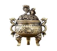 Supporto per incenso - Decorazione per portabobine di incenso in lega | Porta bruciatore di incenso a bobina in lega | Ornamento maestro del centrotavola scultura zen a tre zampe