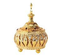 Supporto per incenso in metallo - bruciatore di incenso decorativo portatile | bruciatore di incenso oro per casa, yoga, meditazione, aromaterapia, decorazione interna, elegante profumatore per l'En