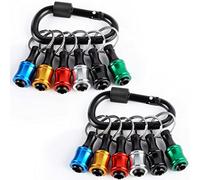 Supporto per inserti cacciavite in lega di alluminio con gambo esagonale da 1 4 pollice prolunga adattatore viti trapano portachiavi portatile cambio universale montaggio rapido cacciaviti elettrici a