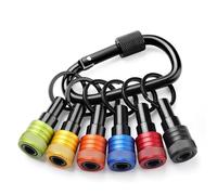 Supporto per inserti di cacciavite in lega alluminio con gambo esagonale da 1 4 pollice Estensione adattatore viti trapano Portachiavi Portatile Cambio universale Fisso rapido Cacciaviti elettrici a m