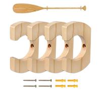 Supporto per kayak, supporto per remi per kayak, supporto per stand up paddle, supporto da parete in legno, decorazione rustica per canoa, organizzazione interna per garage per imbarcazioni a drago