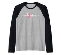Supporto per la consapevolezza del Cancro al Seno Mamma Figlia Sorella Amici Maglia con Maniche Raglan