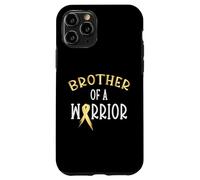 Supporto per la consapevolezza del cancro infantile del fratello di un guerriero Custodia per iPhone 11 Pro
