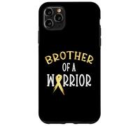 Supporto per la consapevolezza del cancro infantile del fratello di un guerriero Custodia per iPhone 11 Pro Max