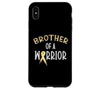 Supporto per la consapevolezza del cancro infantile del fratello di un guerriero Custodia per iPhone XS Max