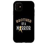 Supporto per la consapevolezza del cancro infantile del fratello di un guerriero Custodia per iPhone 11