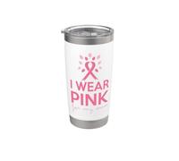 Supporto per la mamma con nastro rosa per la sensibilizzazione contro il cancro al seno Bicchiere termico in acciaio inox doppia parete