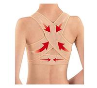 Supporto per La Parte Superiore della Schiena da Donna Correttore Posturale Invisibile Supporto per Spalle Collo E Clavicola Supporto per Il Torace Corsetto per La Colonna Vertebrale Adulti(Flesh,L)