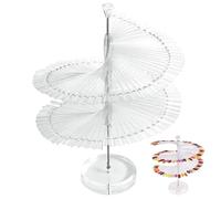 Supporto per la pratica delle unghie, carta color nail art display stand a spirale false chiodi display plastica di plastica strumenti di pratica trasparente 120 bastoncini