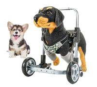 Supporto per la riabilitazione della gamba anteriore della sedia a rotelle per cani - Aiuto regolabile per la mobilità degli animali domestici disabili - Carrello per animali domestici in sedia a