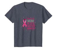 Supporto per la sensibilizzazione sul Cancro al Seno Rosa per lei Maglietta, Bambini, Pervinca, 10 Anni