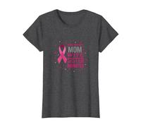 Supporto per la sensibilizzazione sul Cancro al Seno Rosa per lei Maglietta, Donna, Grigio Scuro, 3XL