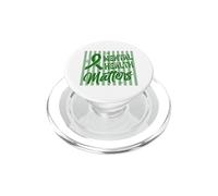 Supporto per la sensibilizzazione sulla salute mentale del nastro verde PopSockets PopGrip per MagSafe