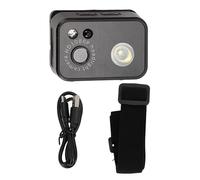 Supporto per la testa per action camera con luce notturna a LED, videocamera indossabile 1080P HD con sensore CMOS da 2,0 MP, lampada frontale regolabile a 45° per campeggio