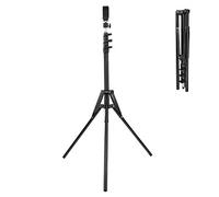 Supporto per lampada a treppiede,supporto per lampada a treppiede pieghevole in alluminio leggero con testa a sfera rotante a 360 °, vite da 1/4 di pollice,per telefono,fotocamera reflex/DSLR,flash
